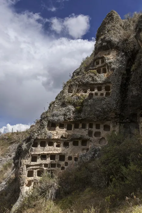 Gerahmter Druck : Ventanillas de Combayo Gräber, Cajamarca