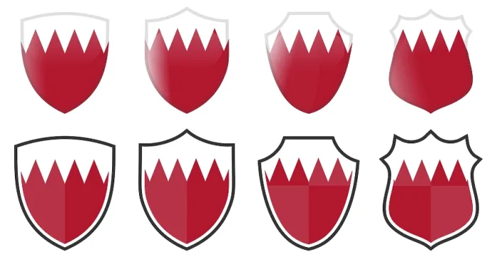 Gerahmter Druck : Wahre Flagge in Form eines Schildes. Gerahmter Druck : Wahre Flagge in Form eines Schildes.