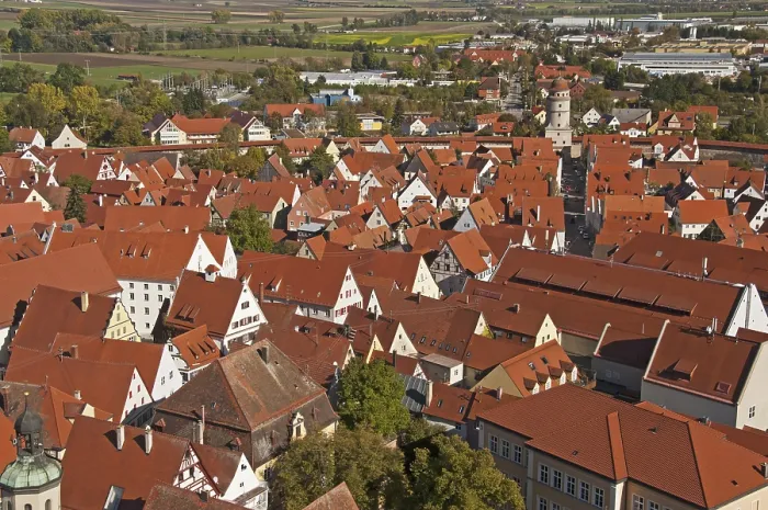 Gerahmter Druck : Blick vom 89,5 m hohen Turm. Gerahmter Druck : Blick vom 89,5 m hohen Turm.