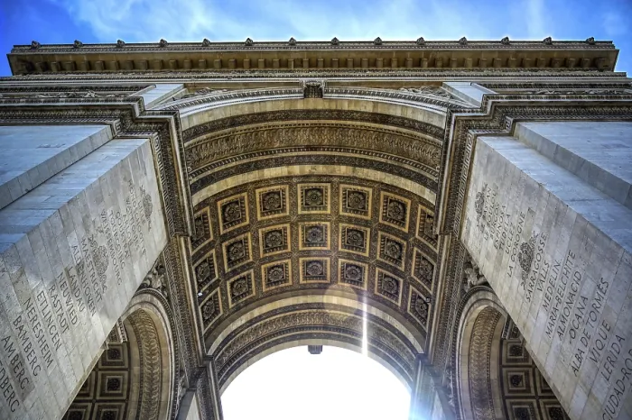 Gerahmter Druck : Ein Blick auf den Arc de Triomphe in Paris. Gerahmter Druck : Ein Blick auf den Arc de Triomphe in Paris.