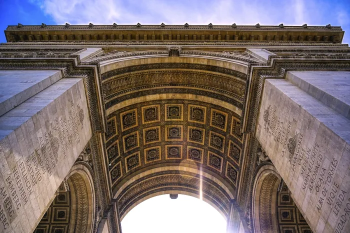 Gerahmter Druck : Ein Blick auf den Arc de Triomphe in Paris. Gerahmter Druck : Ein Blick auf den Arc de Triomphe in Paris.