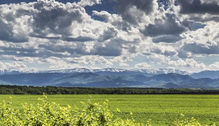 Gerahmter Druck : Blick auf die Balkangebirge Gerahmter Druck : Blick auf die Balkangebirge