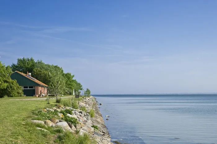 Gerahmter Druck : Ansicht der Bucht von Orther Reede Gerahmter Druck : Ansicht der Bucht von Orther Reede