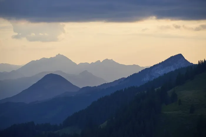 Gerahmter Druck : Blick von Breitenstein auf Wendelstein und Spitzstein. Gerahmter Druck : Blick von Breitenstein auf Wendelstein und Spitzstein.