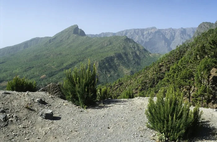 Gerahmter Druck : Blick über die Caldera de Taburiente Gerahmter Druck : Blick über die Caldera de Taburiente