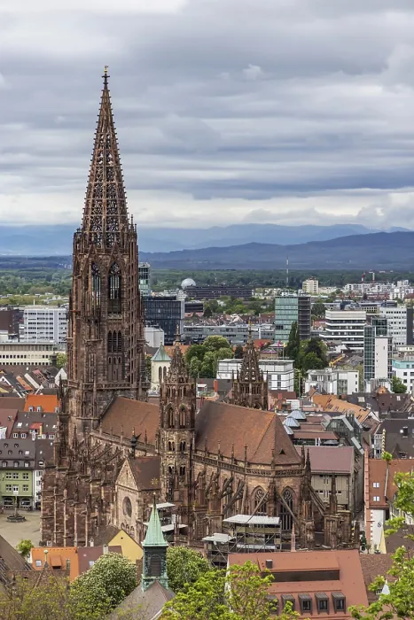 Gerahmter Druck : Ansicht der Stadt und Kathedrale. Gerahmter Druck : Ansicht der Stadt und Kathedrale.