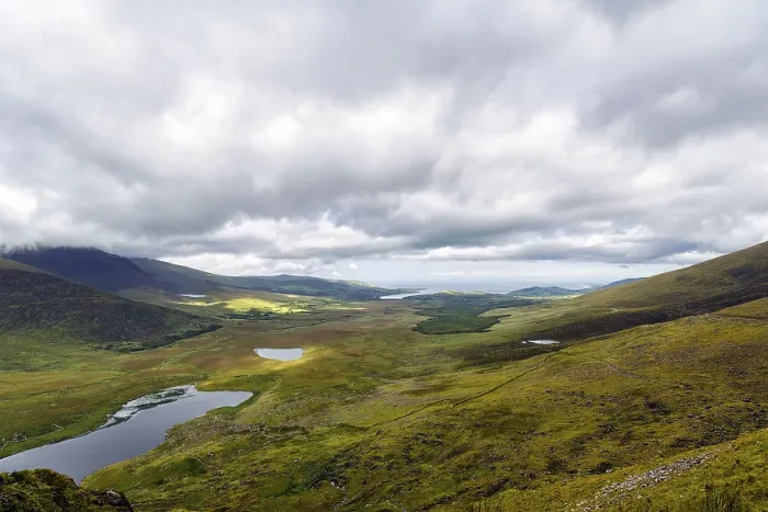 Gerahmter Druck : Blick vom Connor Pass, auch Conor Pass. Gerahmter Druck : Blick vom Connor Pass, auch Conor Pass.