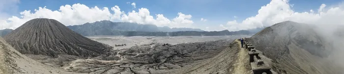 Gerahmter Druck : Blick vom Krater des Bromo. Gerahmter Druck : Blick vom Krater des Bromo.