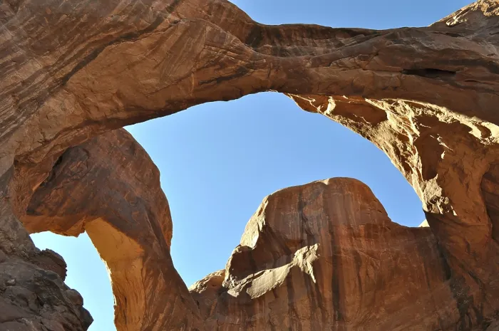 Gerahmter Druck : Ein Blick durch das Double Arch. Gerahmter Druck : Ein Blick durch das Double Arch.
