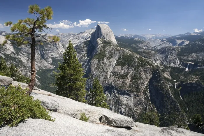 Gerahmter Druck : Blick von Glacier Point auf Half Dome Gerahmter Druck : Blick von Glacier Point auf Half Dome