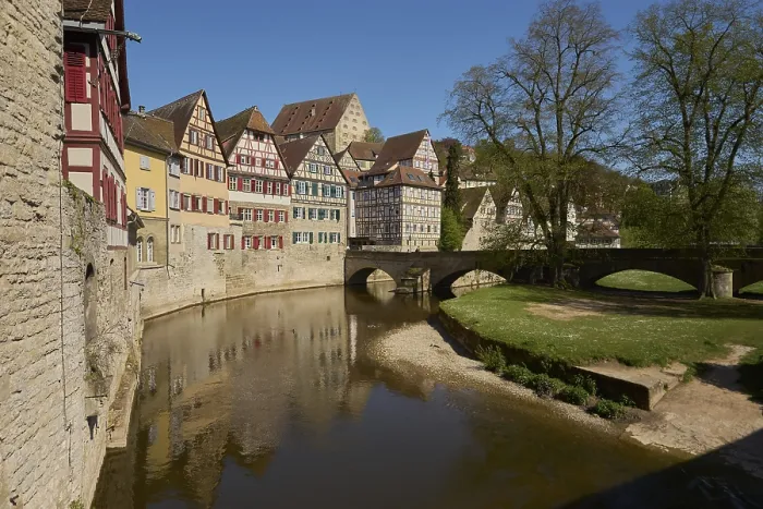 Gerahmter Druck : Blick auf die Grasbodele und Fachwerkhäuser. Gerahmter Druck : Blick auf die Grasbodele und Fachwerkhäuser.