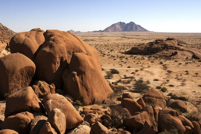 Gerahmter Druck : Blick vom Großen Spitzkoppe Gerahmter Druck : Blick vom Großen Spitzkoppe