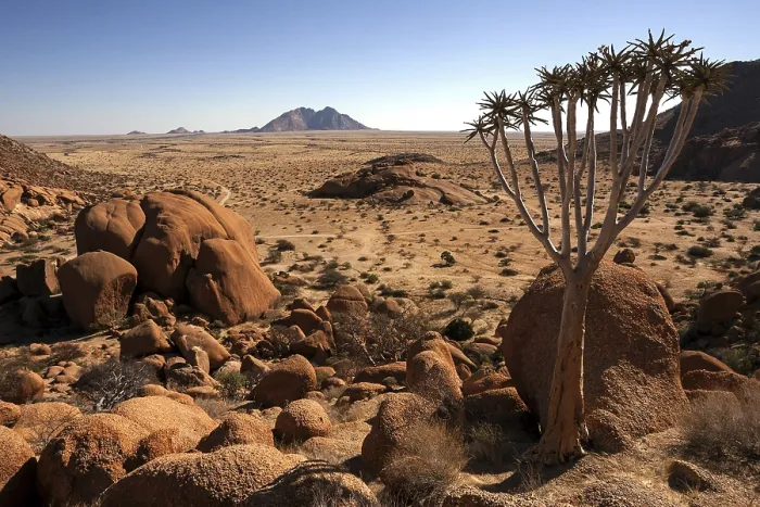 Gerahmter Druck : Blick vom Großen Spitzkoppe Gerahmter Druck : Blick vom Großen Spitzkoppe
