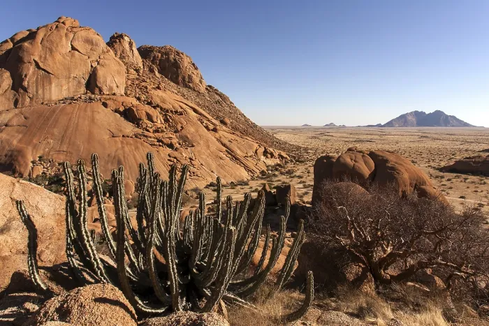 Gerahmter Druck : Blick vom Großen Spitzkoppe. Gerahmter Druck : Blick vom Großen Spitzkoppe.