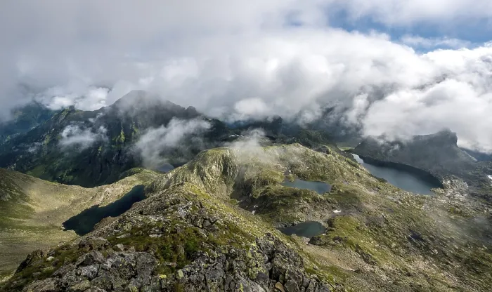 Gerahmter Druck : Blick vom Greifenberg zum Klafferkessel Gerahmter Druck : Blick vom Greifenberg zum Klafferkessel