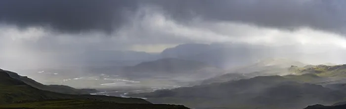 Gerahmter Druck : Blick von Haifoss nach Osten. Gerahmter Druck : Blick von Haifoss nach Osten.