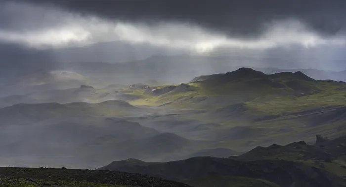 Gerahmter Druck : Blick von Haifoss nach Osten. Gerahmter Druck : Blick von Haifoss nach Osten.