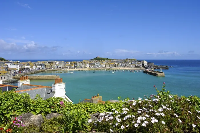Gerahmter Druck : Blick über den Hafen, St Ives Gerahmter Druck : Blick über den Hafen, St Ives