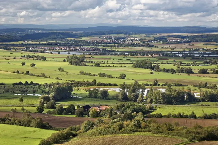 Gerahmter Druck : Blick nach links Kleinseelheim Gerahmter Druck : Blick nach links Kleinseelheim