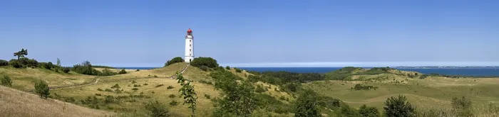 Gerahmter Druck : Blick auf die Leuchtturme Dornbusch.