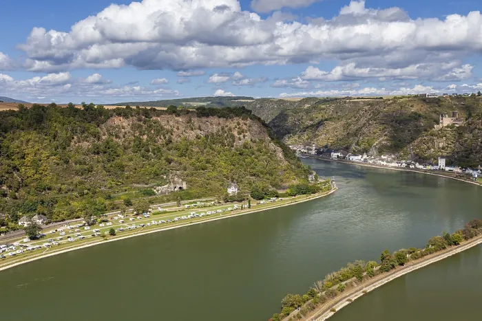 Gerahmter Druck : Blick von der Loreley über den Rhein. Gerahmter Druck : Blick von der Loreley über den Rhein.