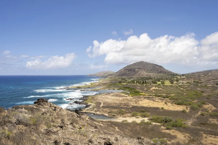 Gerahmter Druck : Blick vom Leuchtturmfußweg Makapuʻu Point Gerahmter Druck : Blick vom Leuchtturmfußweg Makapuʻu Point