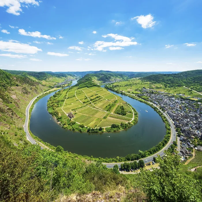 Gerahmter Druck : Ansicht der Mosel-Schleife, Bremm. Gerahmter Druck : Ansicht der Mosel-Schleife, Bremm.