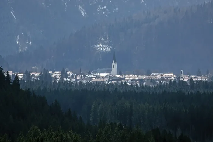 Gerahmter Druck : Ansicht von Oberstdorf, Oberallgäu. Gerahmter Druck : Ansicht von Oberstdorf, Oberallgäu.