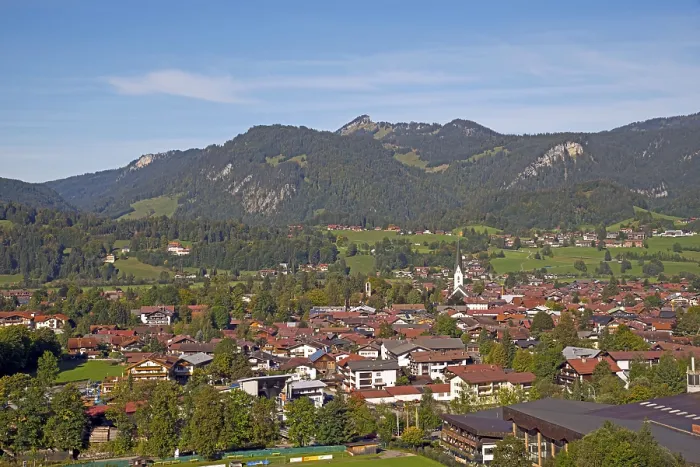 Gerahmter Druck : Blick auf Oberstdorf, Oberallgäu Gerahmter Druck : Blick auf Oberstdorf, Oberallgäu