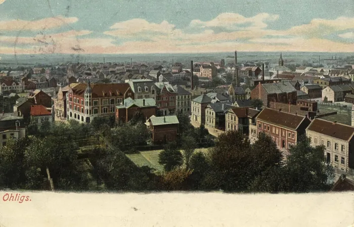 Gerahmter Druck : Blick auf das Ohligs-Viertel in Solingen. Gerahmter Druck : Blick auf das Ohligs-Viertel in Solingen.