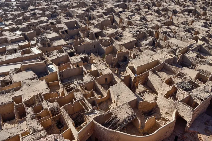 Gerahmter Druck : Blick über die alte Stadt AlUla. Gerahmter Druck : Blick über die alte Stadt AlUla.