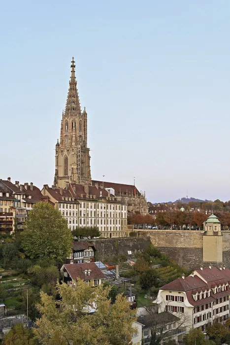 Gerahmter Druck : Ansicht der alten Stadt, Berner Münster Gerahmter Druck : Ansicht der alten Stadt, Berner Münster