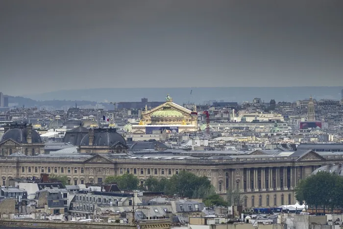 Gerahmter Druck : Blick auf die Oper vom Panthéon. Gerahmter Druck : Blick auf die Oper vom Panthéon.