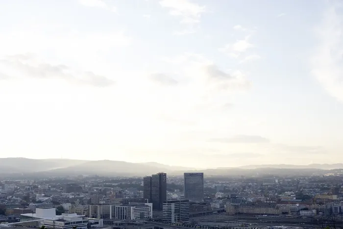 Gerahmter Druck : Ein Blick über das Oslo-Panorama. Gerahmter Druck : Ein Blick über das Oslo-Panorama.