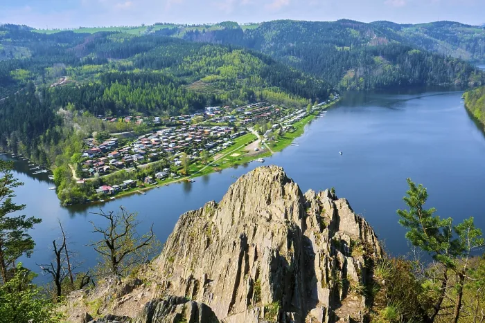 Gerahmter Druck : Blick auf die Saale von der Bockfelsen. Gerahmter Druck : Blick auf die Saale von der Bockfelsen.