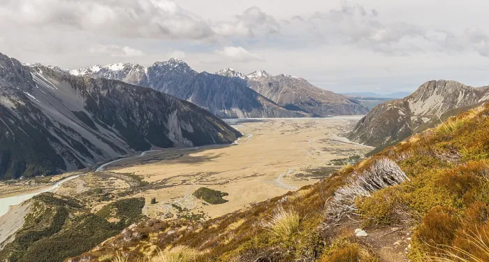 Gerahmter Druck : Ansicht im Bett des Hooker River Gerahmter Druck : Ansicht im Bett des Hooker River