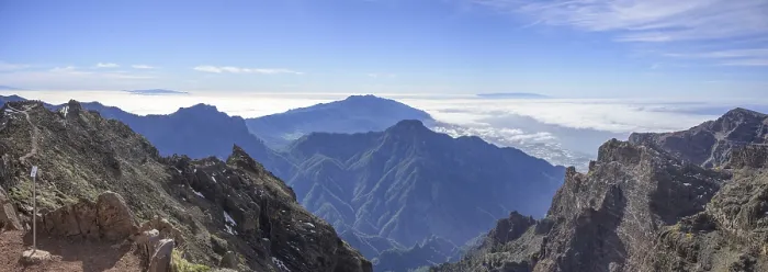 Gerahmter Druck : Blick vom Roque de los Muchachos Gerahmter Druck : Blick vom Roque de los Muchachos