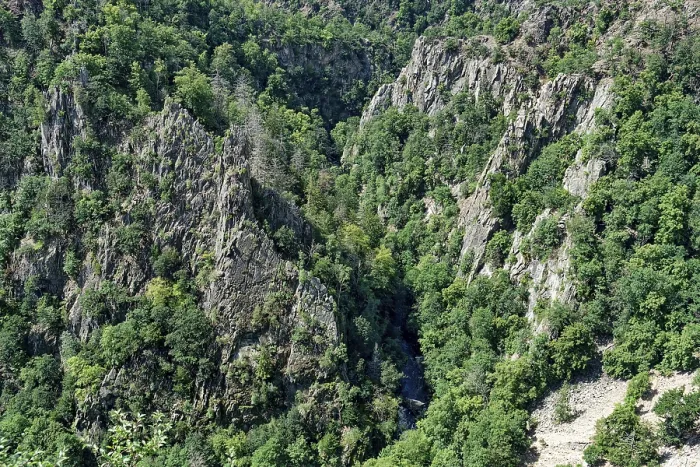 Gerahmter Druck : Blick von der Rosstrappe in die Bode-Tal. Gerahmter Druck : Blick von der Rosstrappe in die Bode-Tal.