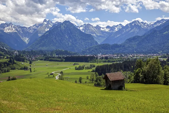 Gerahmter Druck : Blick von Rubi in das Illertal Gerahmter Druck : Blick von Rubi in das Illertal