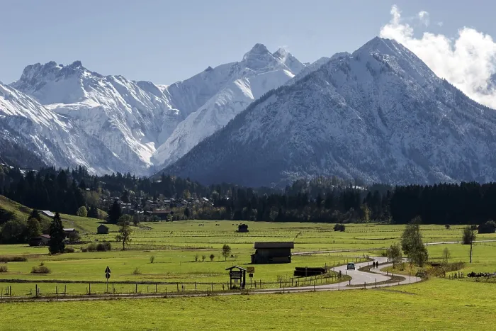 Gerahmter Druck : Blick von Rubi nach Oberstdorf Gerahmter Druck : Blick von Rubi nach Oberstdorf