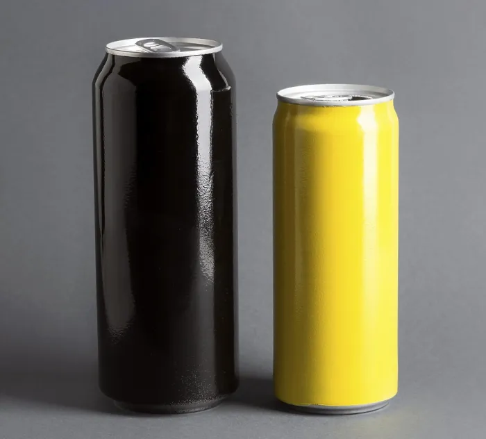 Gerahmter Druck : Vorderansicht Limonaden-Dosen. Gerahmter Druck : Vorderansicht Limonaden-Dosen.