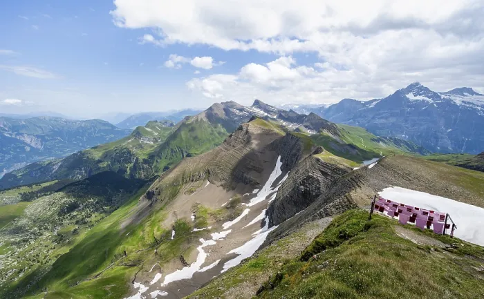 Gerahmter Druck : Blick vom Gipfel des Faulhorn Gerahmter Druck : Blick vom Gipfel des Faulhorn