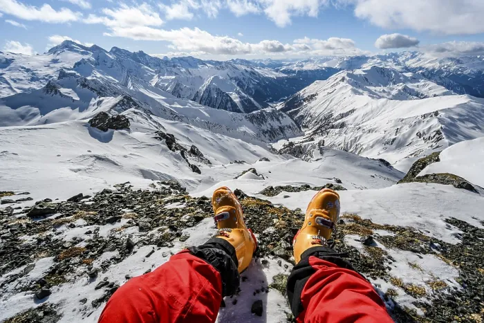 Gerahmter Druck : Blick vom Gipfel der Geierspitze Gerahmter Druck : Blick vom Gipfel der Geierspitze