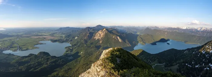 Gerahmter Druck : Blick vom Gipfel des Herzogstand. Gerahmter Druck : Blick vom Gipfel des Herzogstand.