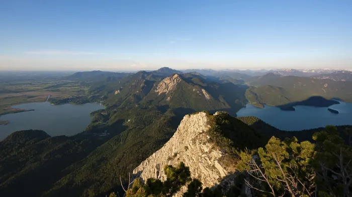 Gerahmter Druck : Blick vom Gipfel des Herzogstand. Gerahmter Druck : Blick vom Gipfel des Herzogstand.