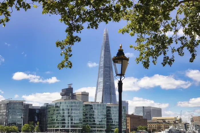 Gerahmter Druck : Blick über den Themse auf The Shard. Gerahmter Druck : Blick über den Themse auf The Shard.