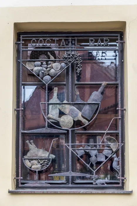 Gerahmter Druck : Ansicht ungewöhnlicher Fenster in Krumlov