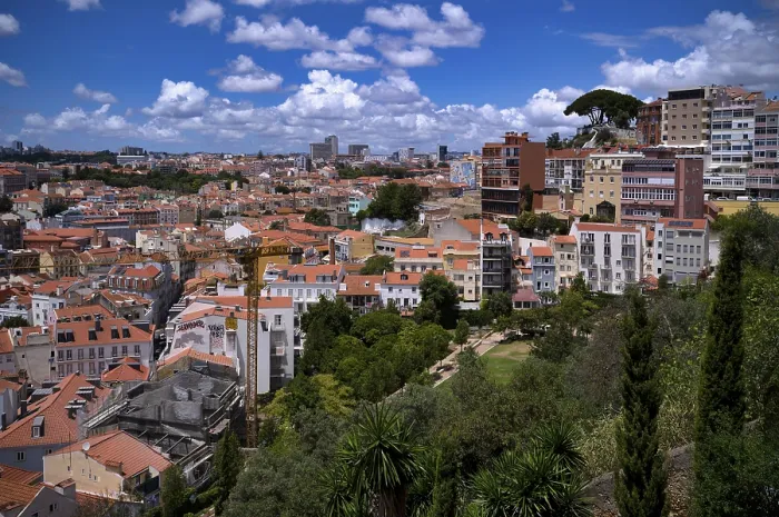 Gerahmter Druck : Blick vom Aussichtspunkt Miradouro da Graca Gerahmter Druck : Blick vom Aussichtspunkt Miradouro da Graca