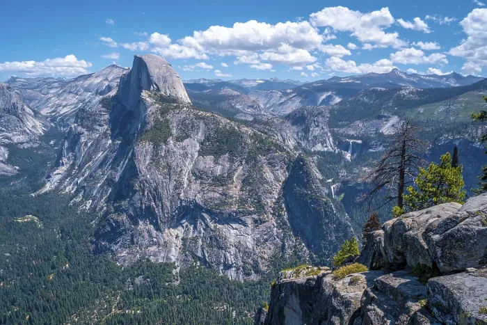 Gerahmter Druck : Blicke vom Glacier Point des Half Dome. Gerahmter Druck : Blicke vom Glacier Point des Half Dome.