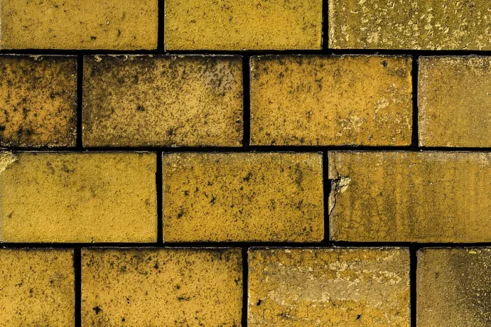 Gerahmter Druck : Alte gelbe Backsteinmauermuster-Hintergrund. Gerahmter Druck : Alte gelbe Backsteinmauermuster-Hintergrund.